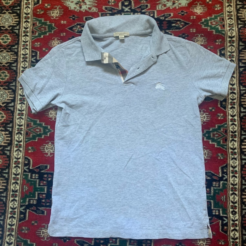 Classic Burberry Gray Polo